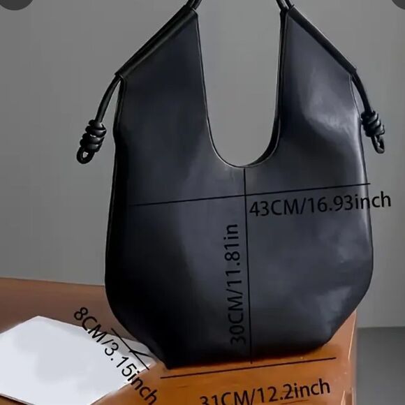 Amazon Elegant Brown PU Shoulder Bag - Picture 6 of 7